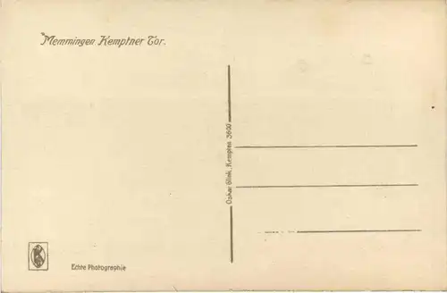 Bayern/Allgaü - Memmingen, Kemptner Tor -333840