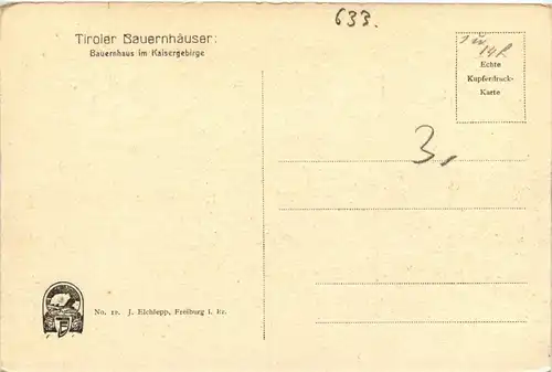 Tirol/Kaisergebirge/Kufstein und Umgebung - Tiroler Bauernhäuser -334794