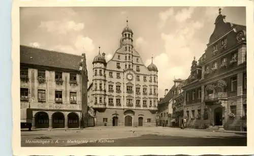 Bayern/Allgäu - Memmingen - Marktplatz mit Rathaus -334006