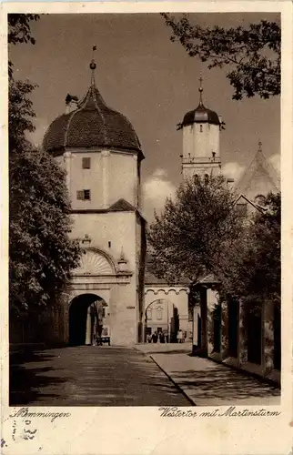 Bayern/Allgaü - Memmingen, Westertor mit Martinsturm -333776