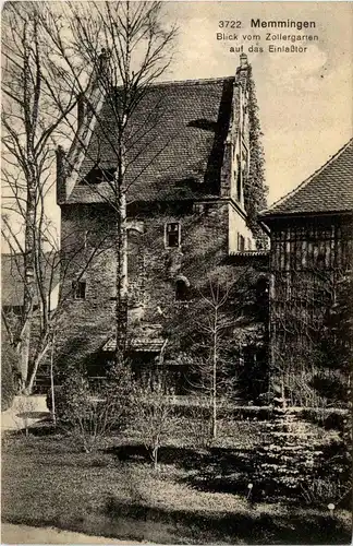 Bayern/Allgaü - Memmingen, Blick vom Zollergarten auf das Einlasstor -333796