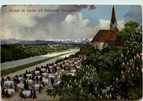 Pullach im Isartal mit Rabenwirt Terassen -284096