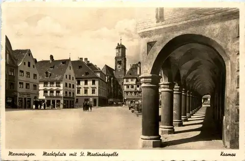 Bayern/Allgäu - Memmingen, Marktplatz mit St. Martinskapelle -333934