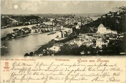 Passau, Bayern - Totalansicht -327684