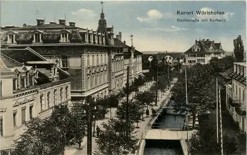 Bayern/Allgaü - Bad Wörishofen, Bachstrasse mit Kurhaus -333676