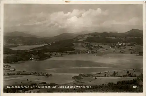 Keutschachersee mit Keutschach und Blick auf den Wörthersee -327500