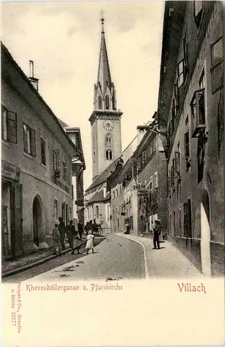 Villach/Kärnten - Villach, Khevenhüllergasse und Pfarrkirche -318210