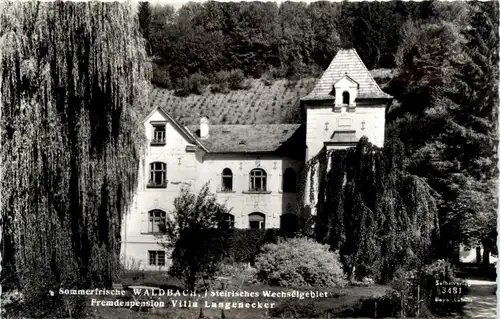 Steiermark/div. Orte - Sommerfrische Waldbach. Fremdenpension Villa Langenecker -334936