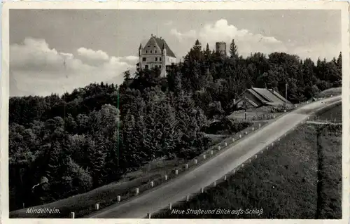 Bayern/Allgäu - Mindelheim, Neue Strasse und Blick aufs Schloss -334716