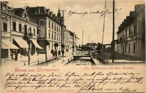 Bayern/Bad Wörishofen - Die Bachstrasse mit dem Kurhaus -335074