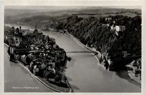 Passau, Bayern - vom Flugzeug aus -327838