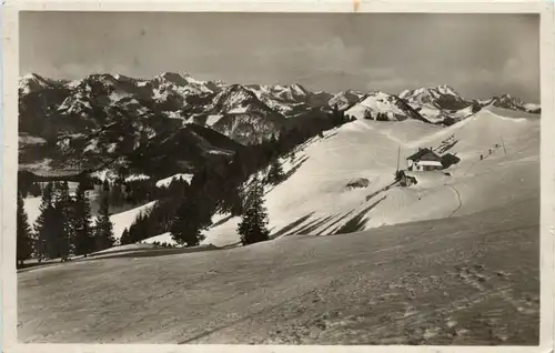 Kaisergebirge - Spitzstein-Haus - Blick gegen Wendelstein bis Brünnstein -327274