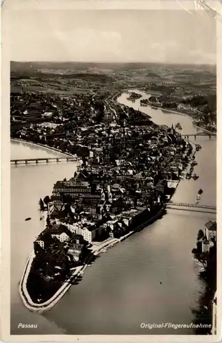 Passau, Bayern - Fliegeraufnahme -327898