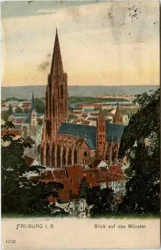 Freiburg i.B. - Blick auf das Münster -327154