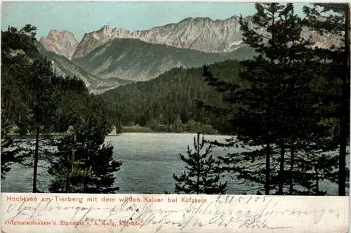 Kaisergebirge- Hechtsee am Tierberg mit dem wilden Kaiser -327280