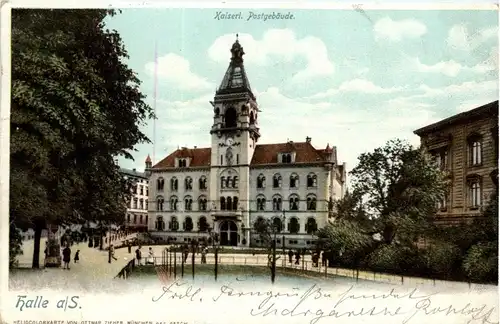 Kaiserl. Postgebäude - Halle an der Saale -407010