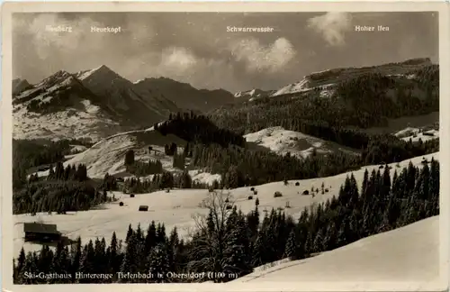 Oberstdorf, Ski-Gasthof Hinterenge Tiefenbach -318796