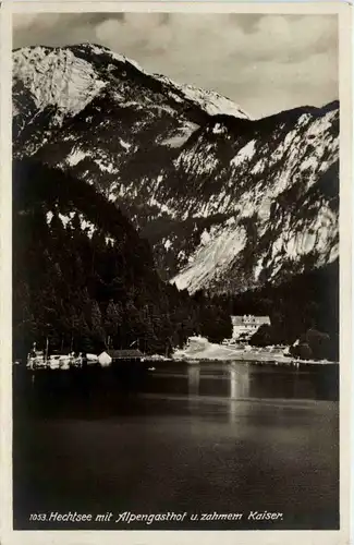 Kaisergebirge - Hechtsee mit Alpengasthof und zahmen Kaiser -327454