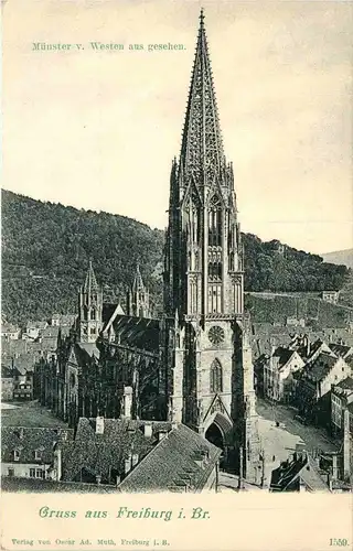 Freiburg i.B. - Münster von Westen aus gesehen -327170