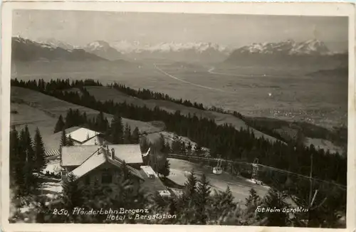 Vorarlberg/Bregenz/ Lindau und Umgebung - Pfänderbahn Bregenz, Hotel und Bergstation -335448