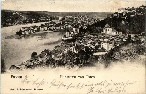 Passau, Bayern - Panorama von Osten -327924