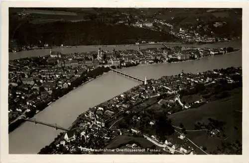 Passau/Bayern - Passau, Fliegeraufnahme -319436