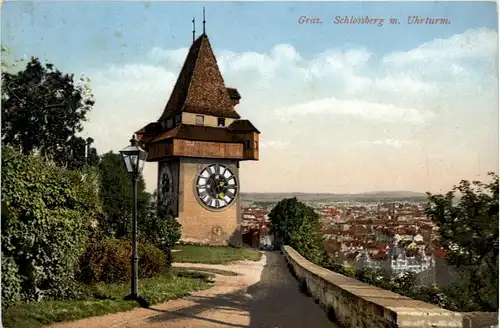 Graz/Steiermark - Schlossberg mit Uhrturm -335982