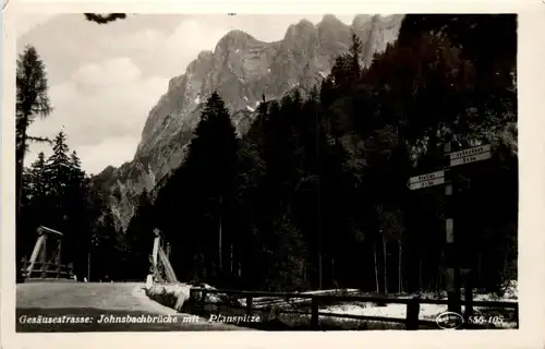 Admont/Gesäuse/Steiermark und Umgebung - Neue Gesäusestrasse: Johnsbachbrücke mit Planspitze -335796