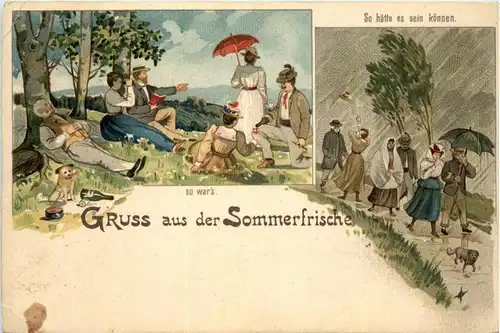 Gruss aus Sommerfrische - Litho -407206