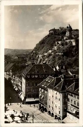 Graz/Steiermark - Hauptplatz und Schlossberg -336188