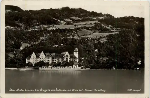 Vorarlberg/Bregenz, Lindau und Umgebung - Lochau b.Bregenz, Strand-Palast Hotel mit Blick auf Pfänder -335380