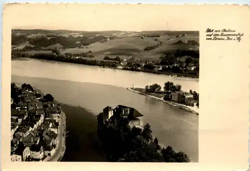 Passau/Bayern - Passau, Blick vom Oberhaus -319718