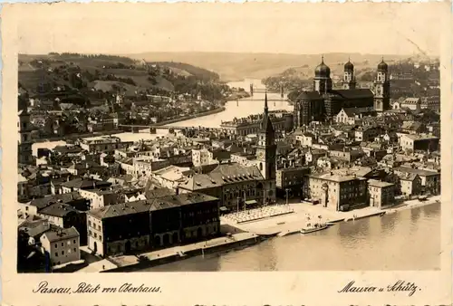 Passau/Bayern - Passau, Blick vom Oberhaus -319738