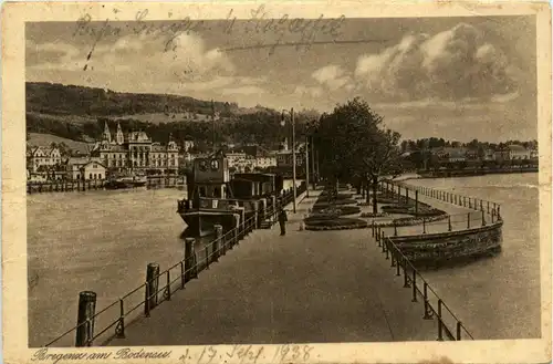 Bregenz/Vorarlberg, div.Orte und Umgebung - Bregenz, Hafen und Dratschmidtanlagen -336496