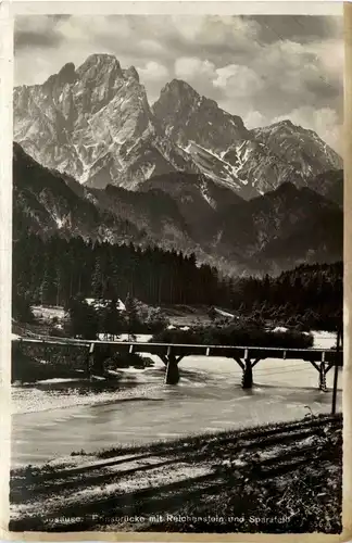 Admont/Gesäuse/Steiermark und Umgebung - Gesäuse, Ennsbrücke mit Reichenstein und Sparafeld -335470