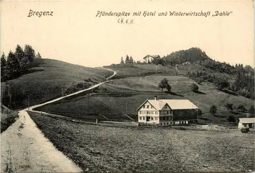 Bregenz/Vorarlberg, div. Orte und Umgebung - Pfänderspitze mit Hotel und Winterwirtschaft Dahle -336628