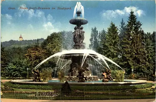 Graz/Steiermark - Franz-Kosefs-Brunnen im Stadtpark -336386