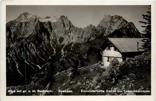 Admont/Gesäuse und Umgebung - Gesäuse: Blick auf gr.u.kl. Buchstein, Ennstalerhütte am Tamischbachturm -336674