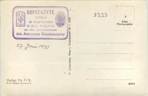 Admont/Gesäuse/Steiermark und Umgebung - Admonter Reichenstein u. Totenköpfl v.d. Goferhütte -335556