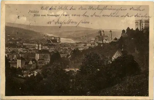 Passau, Bayern - Blick vom Nonnengut -327836