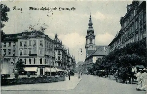 Graz/Steiermark und Umgebung - Bismarckplatz und Herrengasse -336840