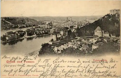 Passau, Bayern - Totalansicht -327936