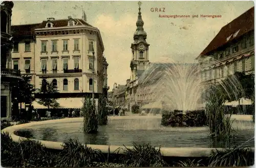 Graz/Steiermark und Umgebung - Auerspergbrunnen und Herrengasse -336948