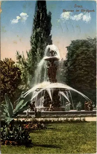 Graz/Steiermark - Brunnen im Stadtpark -335946