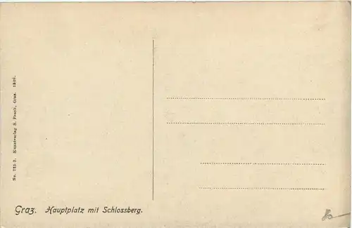 Graz/Steiermark und Umgebung - Hauptplatz mit Schlossberg -337086