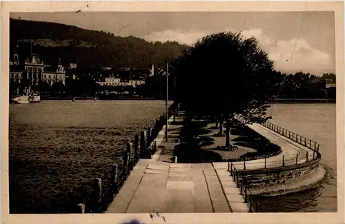 Bregenz/Vorarlberg, div.Orte und Umgebung - Bregenz, Hafen-Molo mit Anlagen -336494