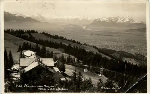 Bregenz/Vorarlberg, div. Orte und Umgebung - Pfänderbahn Bregenz - Hotel und Bergstation -336610