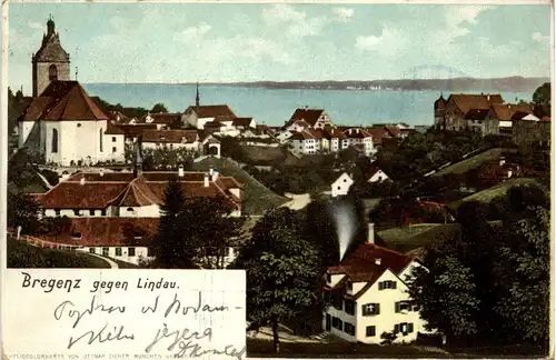 Vorarlberg/Bregenz/ Lindau und Umgebung - Bregenz gegen Lindau -335410