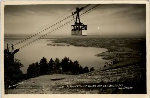 Vorarlberg/Bregenz/ Lindau und Umgebung - Pfänderbahn, Blick auf den Bodensee und Lindau -335426