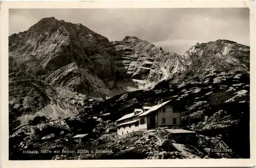 Admont/Gesäuse und Umgebung - Gesäuse, Hesshütte mit Hochtor und Tellersack -336750